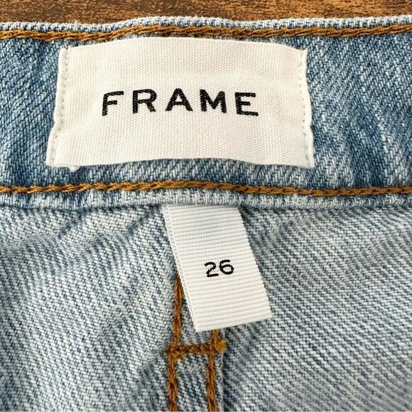 FRAME | Le Slouch Bermuda Shorts in Natoma Distressed EUC | Size 26 - Picture 3 of 6